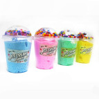 Іграшка антістрес Слайм (Лізун) №100148 Морозиво у баночці 11*6см з кол. кульками