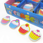 Гумка-ластик Eraser Тістечко (кап-кейк) асорті №13347/59