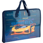 Портфель А4 KITE мод 202 Fast Cars пластик на блискавці K20-202