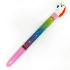 Гелева ручка з насадкою Єдиноріг з блискітками Sultani асорті, пише синім ST-2528-70