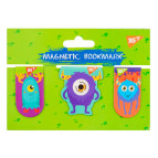 Закладки для книг магнітні YES Monsters 3шт. 707012
