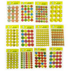 Наліпки дитячі Оцінка Смайли 9*12см набір 10арк асорті в 1уп XWJ-***/WXJ/55/22456