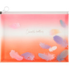 Папка А4 Axent на блискавці zip-lock Colourful Feather-04 1452-94-A