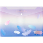 Папка А5 Axent на кнопці Colourful Feather-03 1442-93-A