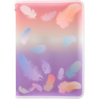 Папка А5 Axent на блискавці об'ємна Colourful Feather-02 1808-92-A