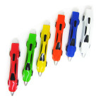 Кулькова ручка з насадкою Авто асорті, пише синім №7166