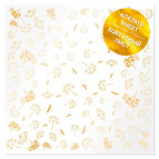 Ацетатний лист 30,5*30,5см Фабрика Декору з фальгуванням FDFMA-1-012 Golden Dill