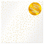 Ацетатний лист 30,5*30,5см Фабрика Декору з фальгуванням FDFMA-1-027 Golden Drops