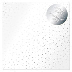 Ацетатний лист 30,5*30,5см Фабрика Декору з фальгуванням FDFMA-1-044 Silver Drops