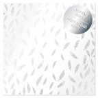 Ацетатний лист 30,5*30,5см Фабрика Декору з фальгуванням FDFMA-1-046 Silver Feather