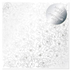 Ацетатний лист 30,5*30,5см Фабрика Декору з фальгуванням FDFMA-1-050 Silver Pion