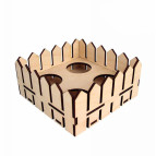 Заготовка для декорування Rosa Talent (фанера) Підставка для яєць 12,6*12,6*6см 2806078