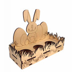 Заготовка для декорування Rosa Talent (фанера) Підставка для яєць Зайчик 18,6*15*7,6см 2806079