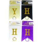 Розтяжка святкова Party Goods Happy Birthday довжина 3,5м Прапорці з глітером, мікс 990114/13022
