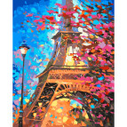 Картина по номер. на холсті 40*50см Идейка КН2129 Міський пейзаж Фарби Парижа