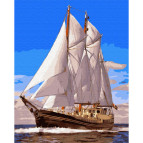 Картина по номер. на холсті 40*50см Никитошка GX34587 Білі вітрила