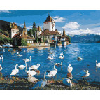 Картина по номер. на холсті 40*50см Никитошка GX32276 Леб'яже озеро