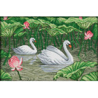 Набір для вишивання Идейка D395 66*46см 11СТ Лебедине озеро