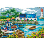 Набір для вишивання Идейка F181 51*38см 11СТ Портове містечко