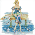 Набір для вишивання Идейка R442 50*50см СТ14 На пірсі