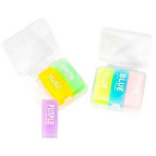 Гумка-ластик Eraser Набір 3шт Пастель, у пласт. футлярі №1147