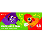 Пластилін восковий Kite набір 18кол по 20гр Jolliers K20-085