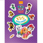 Наліпки дитячі ПЕРО PAW Patrol 100шт фіолетова 713129