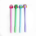 Гелева ручка з насадкою Сова Оопт асорті, пише синім №3092/13433