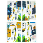 Зошит спіраль А5 48арк пласт обкл Лидер Travel 77529 кліт.