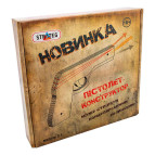 Модель 3D дерев'янна сборна механічна Strateg 401 Пістолет S1