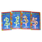 Свічки-набір для торта День Народження Цифри з дирками Мікс