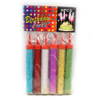 Свічки-набір для торта Josef Otten 6 свічок Холодний фонтан Глітер 10см DSCN1228-10