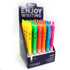 Кулькова ручка Vinson Fashion soft-touch C4 автомат. пише синім 0,7мм корпус асорті