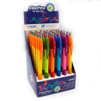 Кулькова ручка Vinson Easy 8501 автоматична пише синім 0,7 мм корпус асорті