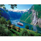 Алмазна мозаїка по номерам на холсті 30*40см Josef Otten GB70062 Норвезький фіорд