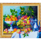 Алмазна мозаїка по номерам на холсті з 3D ефектом 40*50см Josef Otten ELT0241 Літні фрукти