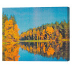 Алмазна мозаїка по номерам на холсті 30*40см Josef Otten GB70015 Лісове озеро