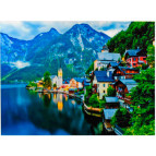 Алмазна мозаїка по номерам на холсті 30*40см Josef Otten GB70061 Гірське озеро
