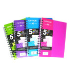 Зошит спіраль А5 120арк пласт обкл 6розд Camis мікс 6611/7019