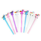 Гелева ручка з насадкою Єдиноріг ООПТ асорті, пише синім 13337/13439/9596