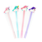 Гелева ручка з насадкою Єдиноріг ООПТ асорті, пише синім 13431/296