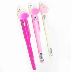 Гелева ручка з насадкою Фламінго що світится Оопт асорті, пише синім №13363/7005/7013