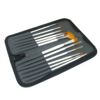 Набір пензлів 12шт. Bomei синтетіка в пеналі BM-1317