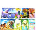 Блокнот спіраль 10,5*7см 100арк. Sultani Голограмма, Мікс ST-3606