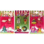 Гумка-ластик 3D Eraser Набір 4шт Новий рік мікс №314/1603