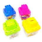 Маса для ліплення PlayDough 14кол. у відерці, з формочками 928