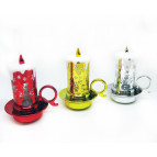 Світильник настільний Свічка LED на підсвічнику 8см глянцева