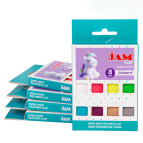 Глина полімерна Jam Clay набір 8шт по 20г Unicorn 5059009