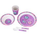 Набір посуду Kite з бамбуку, 5 предметів Owls K20-313-3