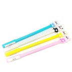 Кулькова ручка з насадкою Зайченя Chen's асорті, пише синім №0065